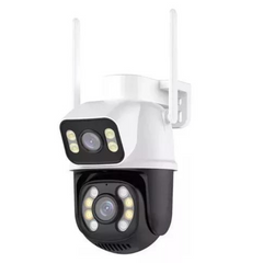 Câmera de segurança WiFI Smart Camera IPC-I100 IP Dual Camera com resolução de 1080p visão nocturna incluída branca/pret